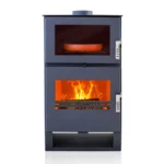 Poêle à bois avec four ETNA Carrio Inox - 9 Kw
