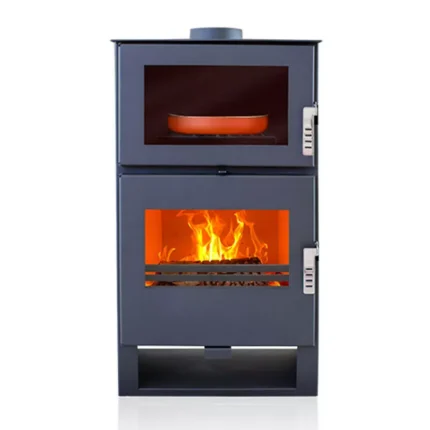 Poêle à bois avec four ETNA Carrio Inox - 9 Kw
