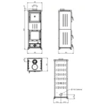 Poêle à bois avec four La Nordica Nova Forno - 11.8 Kw – Image 6
