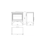 Poêle à bois avec chauffe plat Panadero Boheme - 9.8 Kw – Image 3