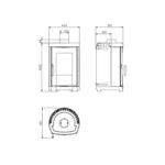 Poêle à bois La Nordica Brigitta GB - 4.7 Kw – Image 6