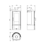 Poêle à bois La Nordica Candy 4.0 - 6.2 Kw – Image 3