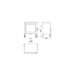 Poêle à bois Panadero Castilla avec chauffe plat  - 8 Kw – Image 3