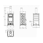 Poêle à bois  La Nordica Concita 2.0 Steel - 11.8 Kw – Image 3