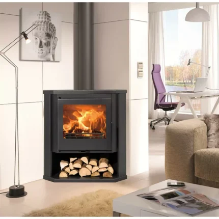Poêle à bois d'angle Panadero Sintra - 7 Kw