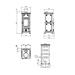 Poêle à bois La Nordica Emiliana Steel  6.5 Kw – Image 3