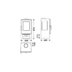 Poêle à bois étanche Panadero Andes - 7.5 Kw – Image 3
