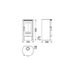 Poêle à bois étanche Panadero Helena - 8 Kw – Image 3