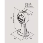 Poêle à Bois Godin Galey sur Pied 7 Kw – Image 4