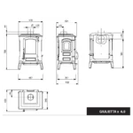 Poêle à Bois La Nordica Giulietta X 4.0 - 6.5 Kw – Image 4