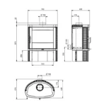 Poêle à bois La Nordica Jennifer 2.0 - 7.7 Kw – Image 5