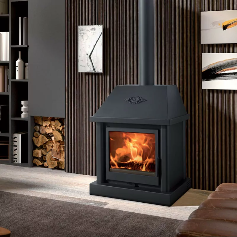 poele-a-bois-la-mancha.webp Poêle à bois Panadero La Mancha - 9.8 Kw – Image 1