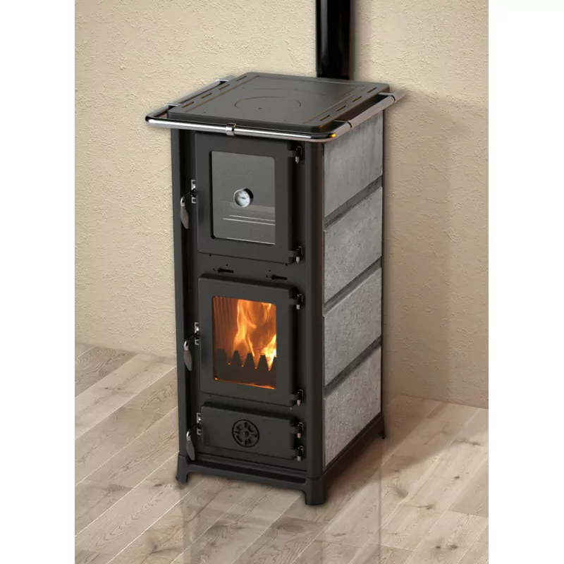 poele-a-bois-olympia-pierre-ollaire.webp Poêle à bois MBS Olympia Pierre Ollaire avec four et plaque de cuisson - 12.2 Kw – Image 1