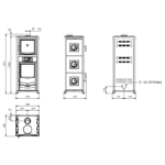 Poêle à bois avec four La Nordica Rossella Plus Forno 5.0 - 9.4 Kw – Image 9