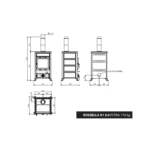 Poêle à bois La Nordica Rossella R1 5.0 Petra - 9 Kw – Image 3