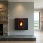 Poêle à granulés étanche extra plat Veloce 6 Kw – Image 5