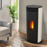 Poêle à granulés étanche France Flamme Prévert sortie arrière 8 Kw