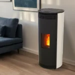 Poêle à granulés étanche France Flamme Prévert sortie dessus 8 Kw – Image 2