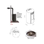 Poêle à granulés étanche Giuliana Up Glass (sortie dessus concentrique) - 9.1 Kw – Image 13