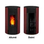 Poêle à granulés étanche Giuliana Up Glass (sortie dessus concentrique) - 9.1 Kw – Image 5