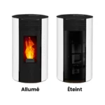 Poêle à granulés étanche Giuliana Up Glass (sortie dessus concentrique) - 9.1 Kw – Image 6