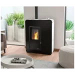 Poêle à Granulés extra plat Canalisable Ecoforest Ibiza 10 Kw