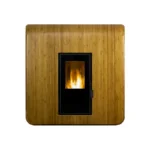 Poêle à Granulés extra plat Canalisable Ecoforest Venecia 13.1 Kw