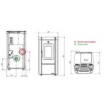 Poêle à granules étanche débrayable - EXTRAFLAME Moira Evo 7 kW – Image 4