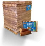 Palette de 104 Packs de WOODSTOCK Bois Densifié 5 bûches
