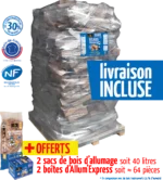 Pack WOODSTOCK bois Bûche 40 ballot 2000 dm3 – Image 2