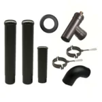 Kit Ventouse Universel Sannover Ø 80125 Complet (Sortie Façade) Poêle à Granulés Raccordement Derrière