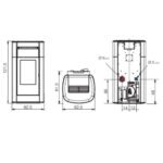 Poêle à granulés Edilkamin Vyda H 23 Evo 22.8 kW Hydro – Image 8