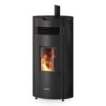 Poêle à granulés Justus Norta 8 kW acier noir. 