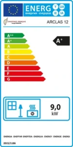Poêle à Bois Sannover Arclas 12 kW Bûche 60 cm – Image 5