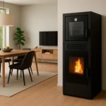 Poêle à Granulés Etanche Sannover avec Four Ardoria 13 kW + Kit d'installation – Image 3