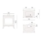 Poêle à bois Cadel Hublot 7 Wood Air 7 kW – Image 6