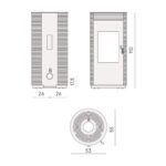 Poêle à bois Cadel Spin 8 Wood 8 kW – Image 2