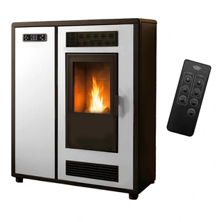 Poêle à granulés Air Slim Astral 12.2 kW Blanc Sannover