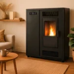 Poêle à granulés Air Slim Astral 12.2 kW Noir Sannover – Image 2