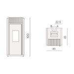 Poêle à granulés Cadel Bold 7 Up-Twin 7 kW – Image 3