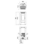 Poêle à granulés Cadel Fenice 11 - 10.5 kW – Image 6