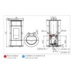 Poêle à granulés Edilkamin Cherie H 14 Evo 14.2 kW Hydro – Image 11
