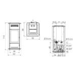 Poêle à granulés Edilkamin Milla H 12 Evo 11.9 kW Hydro – Image 3