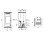 Poêle à granulés Edilkamin Milla H 15 Evo 14.8 kW Hydro – Image 4