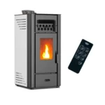 Poêle à granulés air Anita 10 kW Blanc Sannover