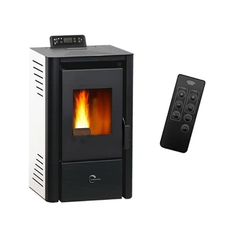 Poêle à granulés air Anita 9.4 kW Blanc Sannover