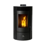 Poêle à granulés étanche Sannover Azora 11.6 kW Noir + Kit d'installation – Image 3