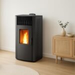 Poêle à granulés étanche Sannover Anita 12 kW Noir – Image 3