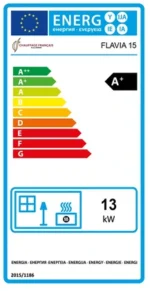Poêle à granulés étanche Sannover Flavia 15 kW Noir – Image 5