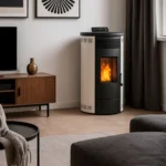 Poêle à granulés étanche Sannover Flavia 9.5 kW Blanc – Image 4